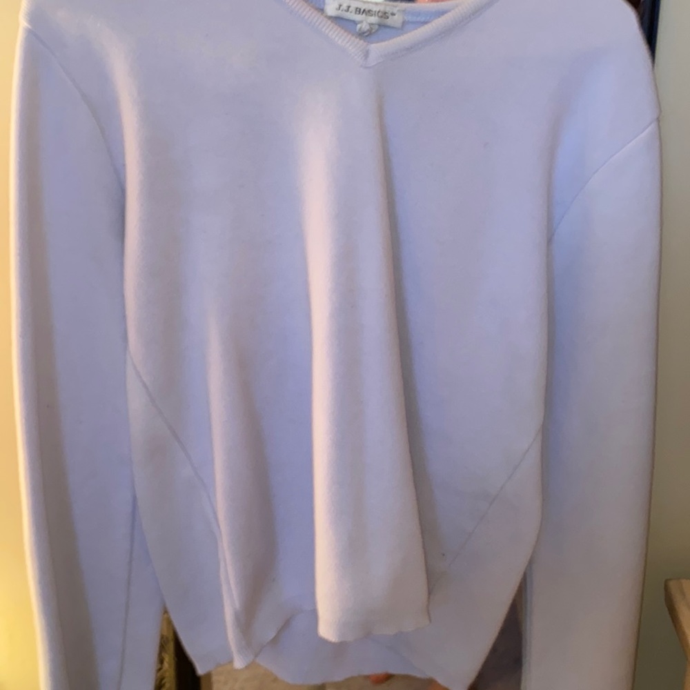 jj basics large light blue sweater